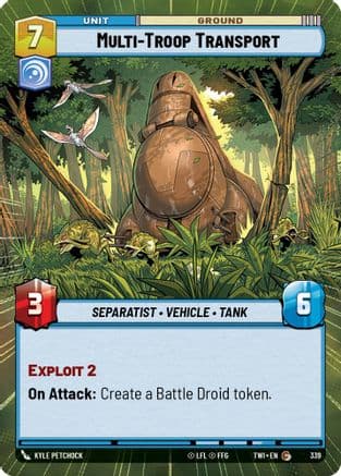 Multi-Troop Transport (Hyperspace) | Foil (339)  [Twilight of the Republic]
