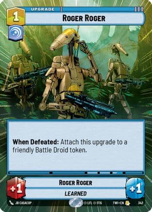 Roger Roger (Hyperspace) | Foil (342)  [Twilight of the Republic]