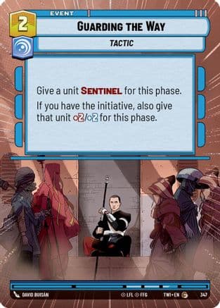 Guarding the Way (Hyperspace) | Foil (347)  [Twilight of the Republic]
