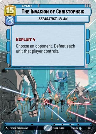 The Invasion of Christophsis (Hyperspace) | Foil (351)  [Twilight of the Republic]