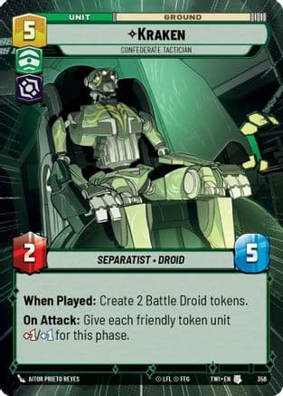 Kraken - Confederate Tactician (Hyperspace) |  (356)  [Twilight of the Republic]