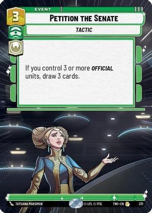 Petition the Senate (Hyperspace) | Foil (371)  [Twilight of the Republic]