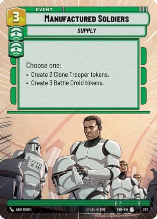 Manufactured Soldiers (Hyperspace) | Foil (373)  [Twilight of the Republic]