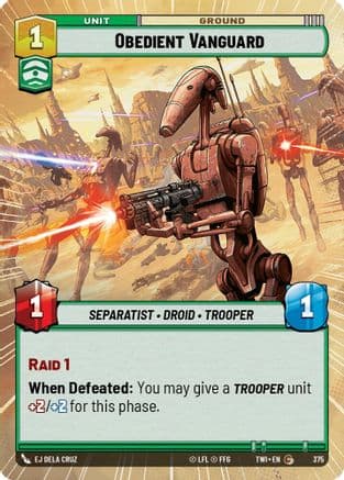 Obedient Vanguard (Hyperspace) |  (375)  [Twilight of the Republic]