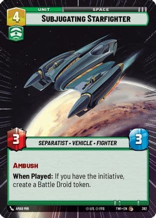 Subjugating Starfighter (Hyperspace) | Foil (382)  [Twilight of the Republic]
