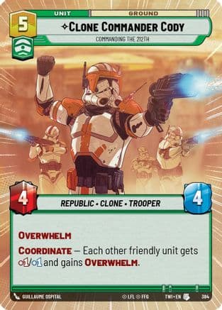 Clone Commander Cody - Commanding the 212th (Hyperspace) | Foil (384)  [Twilight of the Republic]