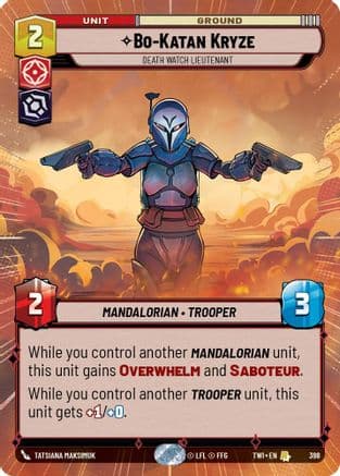 Bo-Katan Kryze - Death Watch Lieutenant (Hyperspace) | Foil (398)  [Twilight of the Republic]