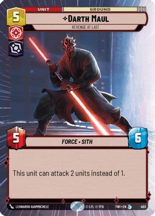 Darth Maul - Revenge At Last (Hyperspace) | Foil (403)  [Twilight of the Republic]