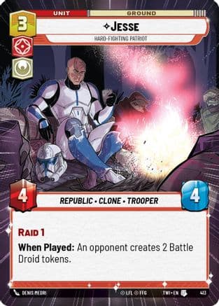 Jesse - Hard-Fighting Patriot (Hyperspace) |  (413)  [Twilight of the Republic]