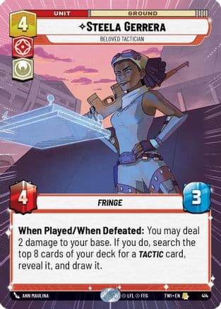 Steela Gerrera - Beloved Tactician (Hyperspace) | Foil (414)  [Twilight of the Republic]