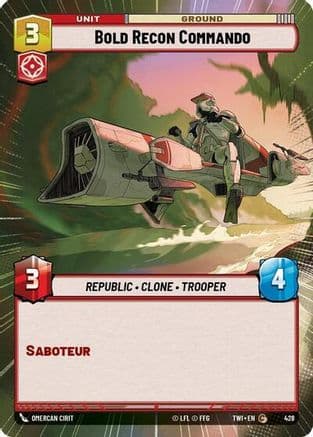 Bold Recon Commando (Hyperspace) | Foil (428)  [Twilight of the Republic]