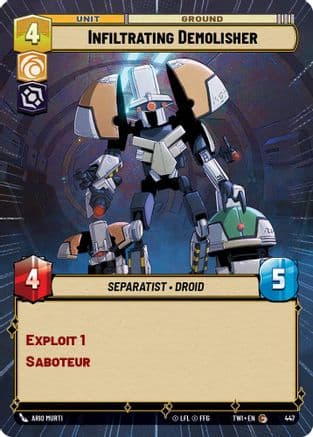 Infiltrating Demolisher (Hyperspace) | Foil (447)  [Twilight of the Republic]