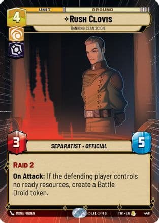 Rush Clovis - Banking Clan Scion (Hyperspace) |  (448)  [Twilight of the Republic]