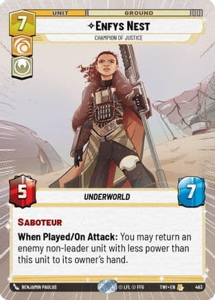 Enfys Nest - Champion of Justice (Hyperspace) |  (463)  [Twilight of the Republic]