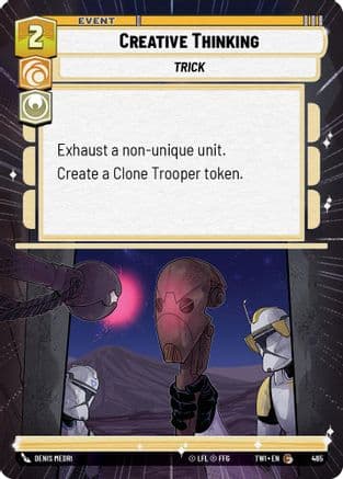 Creative Thinking (Hyperspace) | Foil (465)  [Twilight of the Republic]