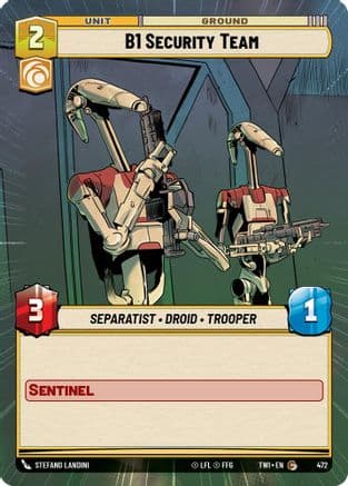 B1 Security Team (Hyperspace) | Foil (472)  [Twilight of the Republic]