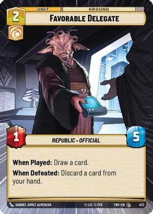 Favorable Delegate (Hyperspace) | Foil (473)  [Twilight of the Republic]