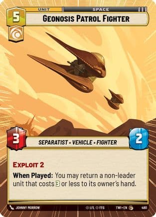 Geonosis Patrol Fighter (Hyperspace) |  (480)  [Twilight of the Republic]