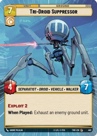 Tri-Droid Suppressor (Hyperspace) | Foil (482)  [Twilight of the Republic]