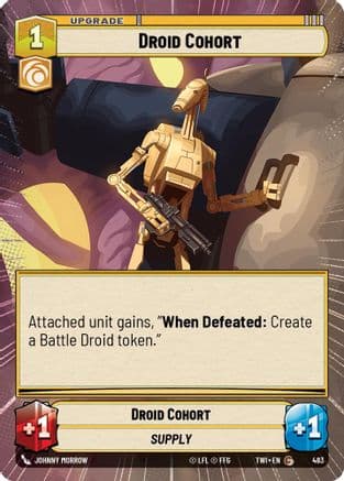 Droid Cohort (Hyperspace) | Foil (483)  [Twilight of the Republic]