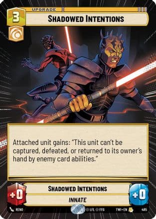 Shadowed Intentions (Hyperspace) |  (485)  [Twilight of the Republic]