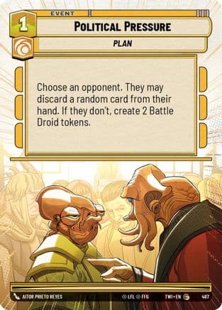 Political Pressure (Hyperspace) |  (487)  [Twilight of the Republic]
