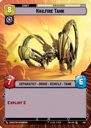 Hailfire Tank (Hyperspace) | Foil (496)  [Twilight of the Republic]