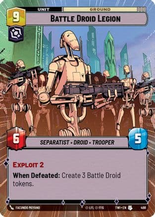 Battle Droid Legion (Hyperspace) | Foil (498)  [Twilight of the Republic]