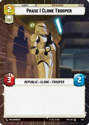 Phase I Clone Trooper (Hyperspace) | Foil (502)  [Twilight of the Republic]