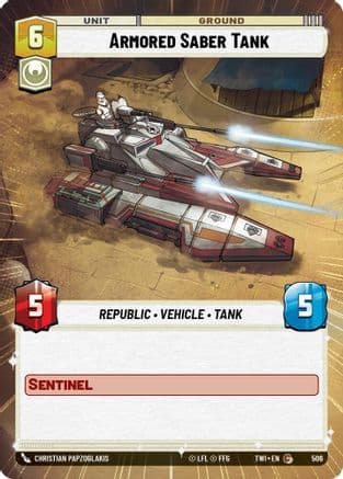 Armored Saber Tank (Hyperspace) | Foil (506)  [Twilight of the Republic]