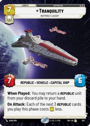 Tranquility - Inspiring Flagship (Hyperspace) |  (507)  [Twilight of the Republic]