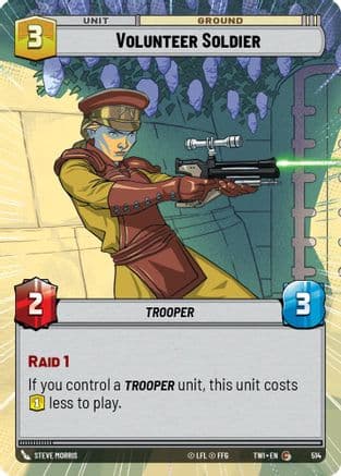 Volunteer Soldier (Hyperspace) | Foil (514)  [Twilight of the Republic]
