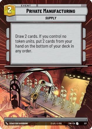 Private Manufacturing (Hyperspace) |  (517)  [Twilight of the Republic]