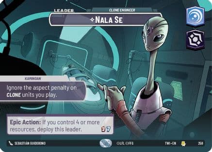 Nala Se - Clone Engineer (Showcase) | Foil (258)  [Twilight of the Republic]
