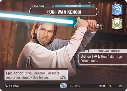 Obi-Wan Kenobi - Patient Mentor (Showcase) | Foil (260)  [Twilight of the Republic]