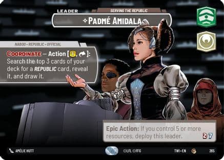 Padmé Amidala - Serving the Republic (Showcase) | Foil (265)  [Twilight of the Republic]