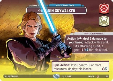 Anakin Skywalker - What it Takes to Win (Showcase) | Foil (269)  [Twilight of the Republic]