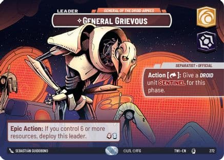 General Grievous - General of the Droid Armies (Showcase) | Foil (272)  [Twilight of the Republic]