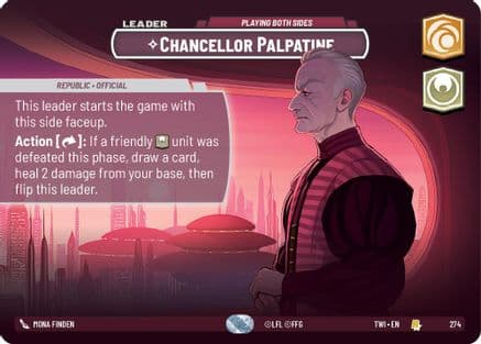 Chancellor Palpatine - Playing Both Sides (Showcase) | Foil (274)  [Twilight of the Republic]