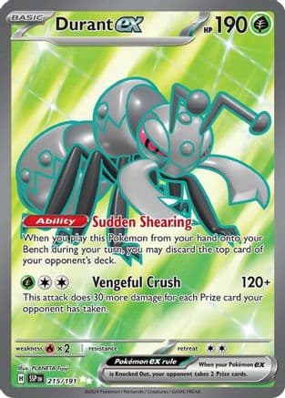 Durant ex 215/191 - SV08 Surging Sparks Holofoil