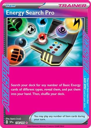 Energy Search Pro 176- SV08 Surging Sparks Holofoil