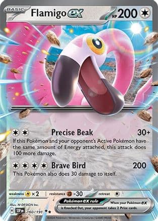 Flamigo ex 160- SV08 Surging Sparks Holofoil