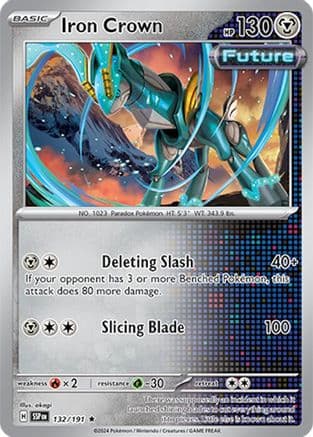 Iron Crown 132- SV08 Surging Sparks Holofoil