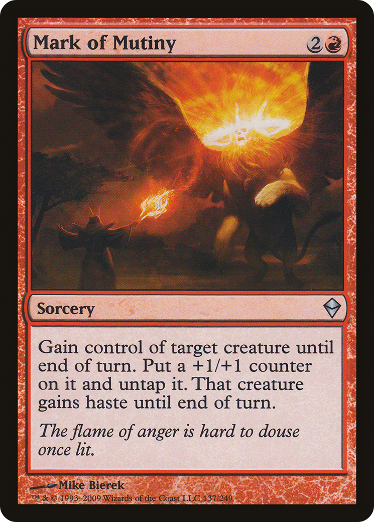 Mark of Mutiny [Zendikar] Foil