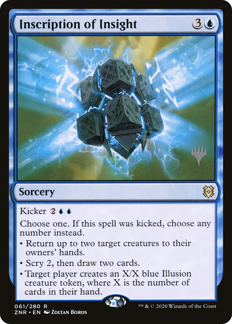 Inscription of Insight (Promo Pack) [Zendikar Rising Promos] Foil