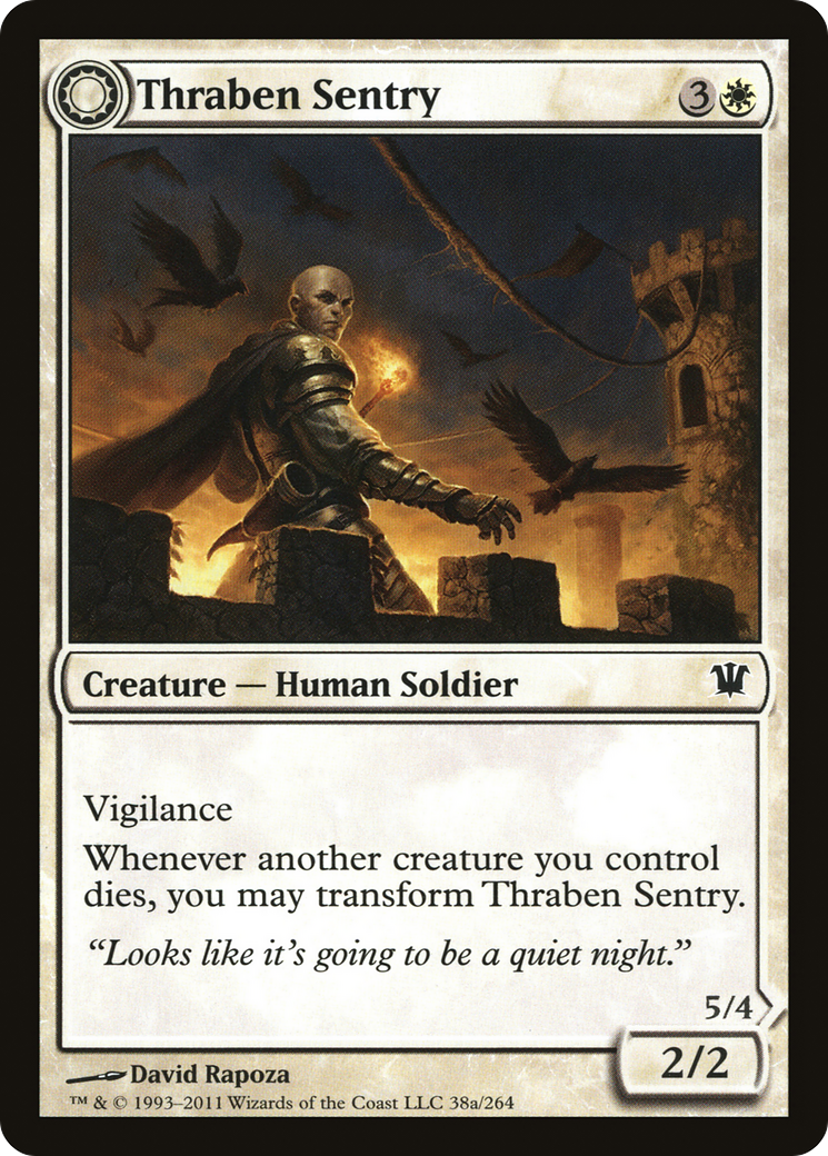 Thraben Sentry // Thraben Militia [Innistrad] Foil