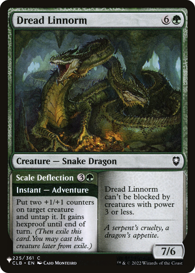 Dread Linnorm // Scale Deflection |  (CLB-225) [The List]