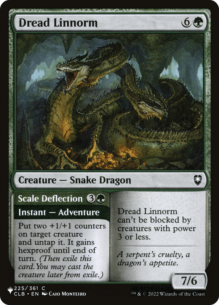 Dread Linnorm // Scale Deflection |  (CLB-225) [The List]