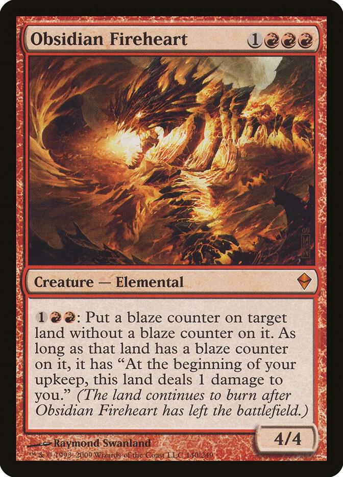 Obsidian Fireheart 140/249 (Zendikar) 