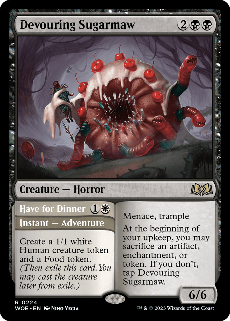 Devouring Sugarmaw // Have For Dinner [Wilds of Eldraine] Foil